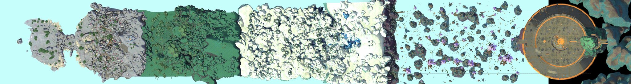 Overview of today's PEAK map (top view)